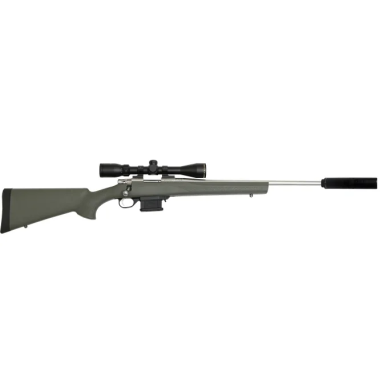 Howa Mini Action Stainless Steel Lightweight 223 Green 20" Scope & Supressor Package